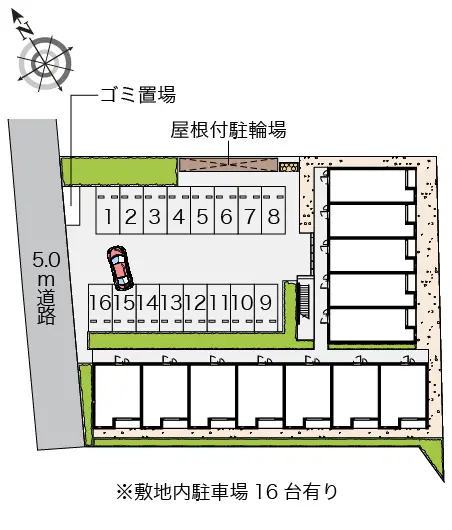 ★手数料０円★秦野市平沢　月極駐車場（LP）